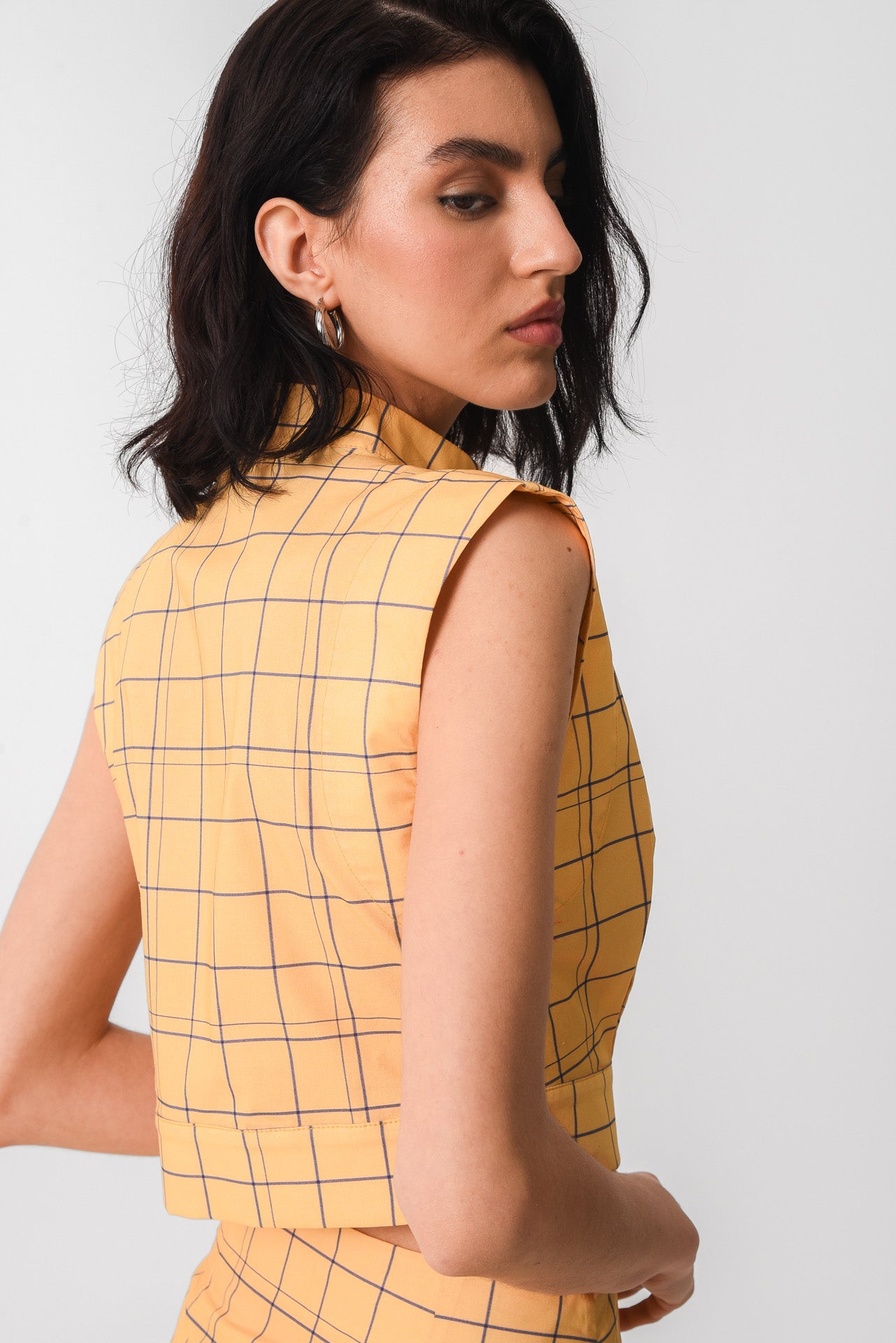 CATANIA TOP (YELLOW PLAID)