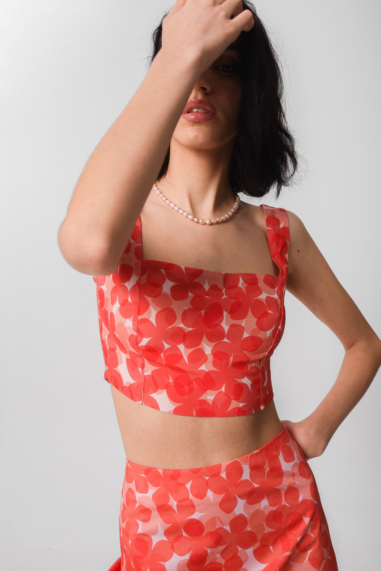 SORRENTO CROP TOP (CORAL BLOOM)