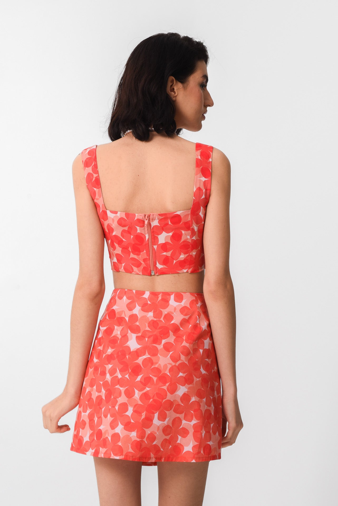 SORRENTO CROP TOP (CORAL BLOOM)