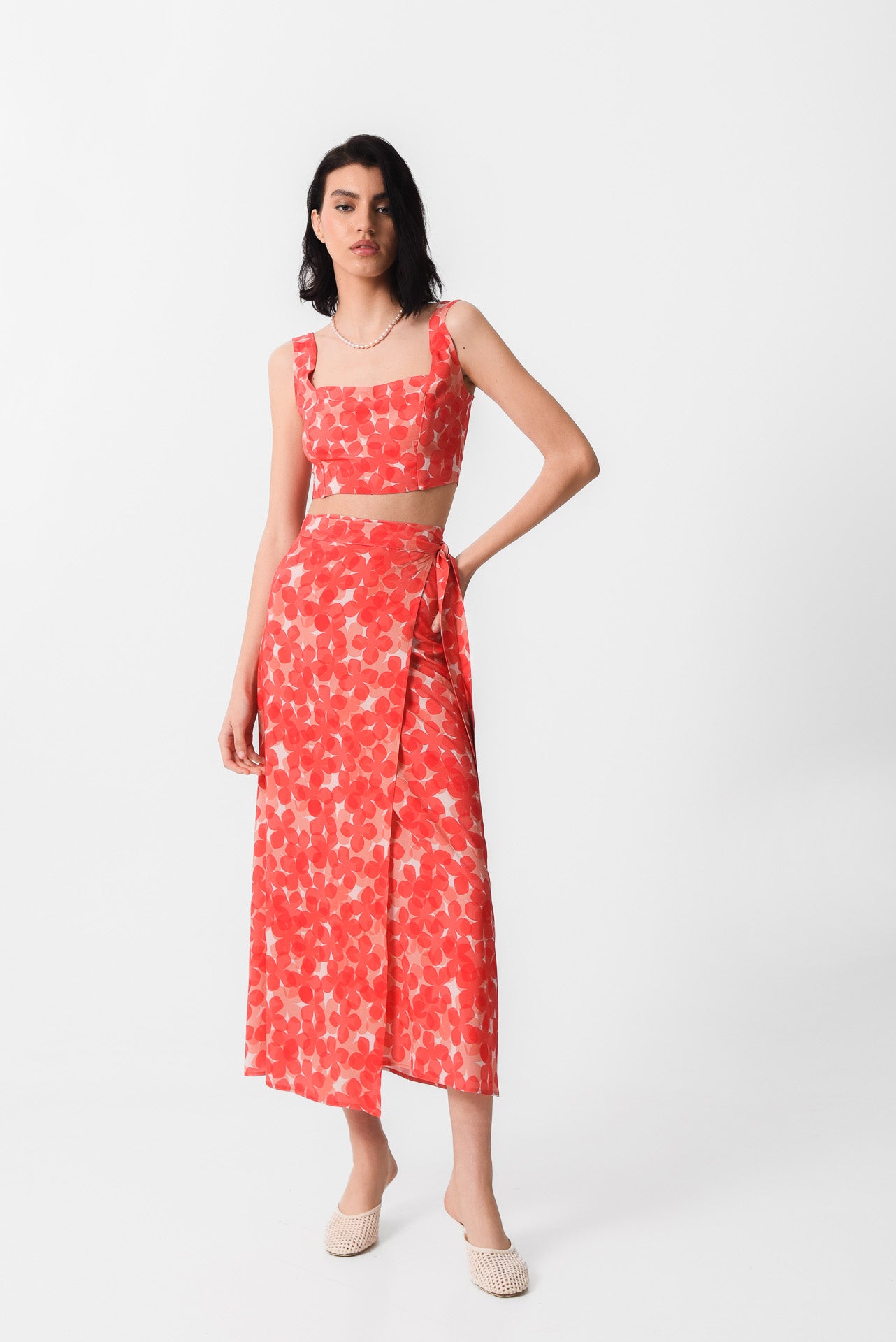 SORRENTO CROP TOP (CORAL BLOOM)