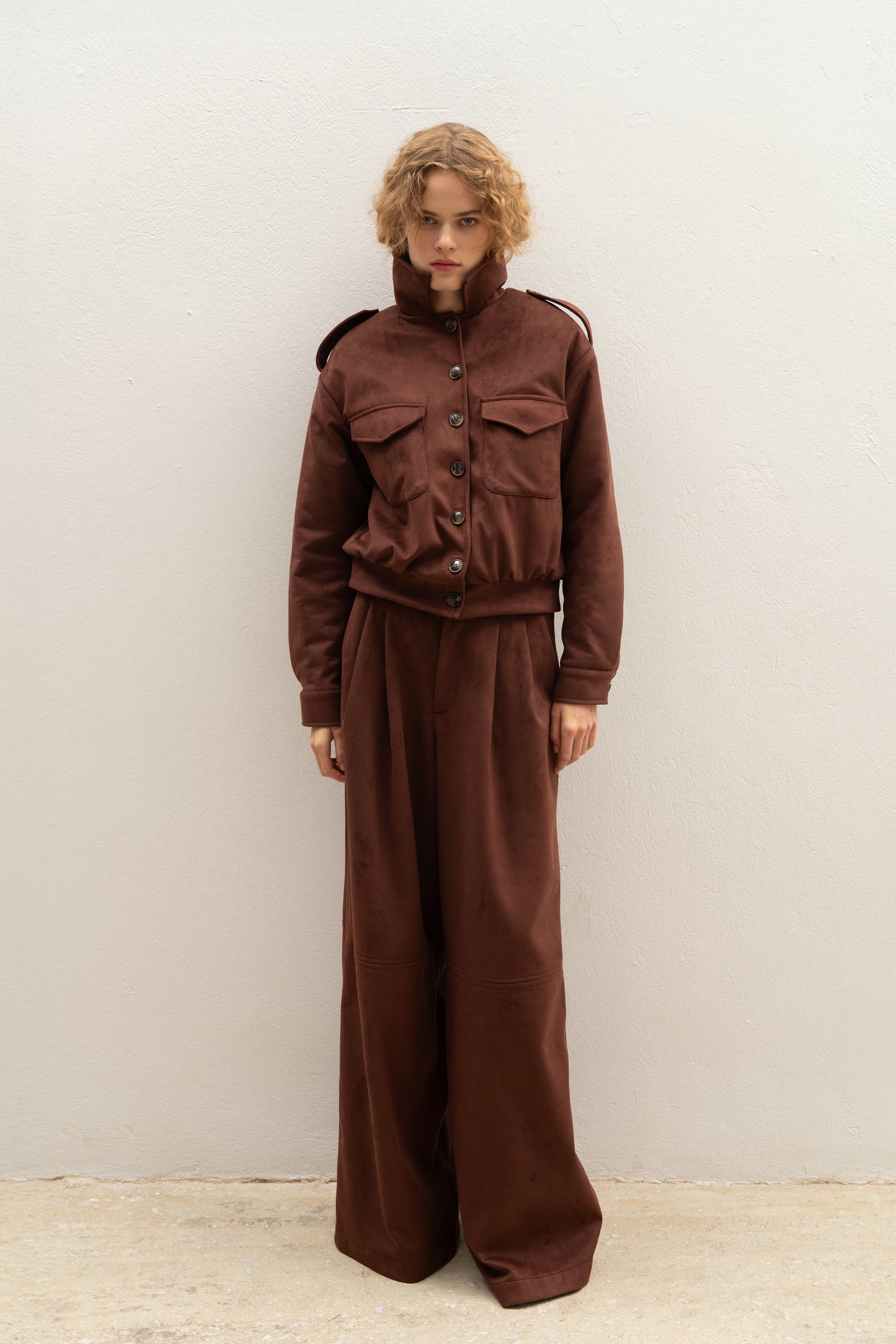 Kintsugi Seam Pants Brown