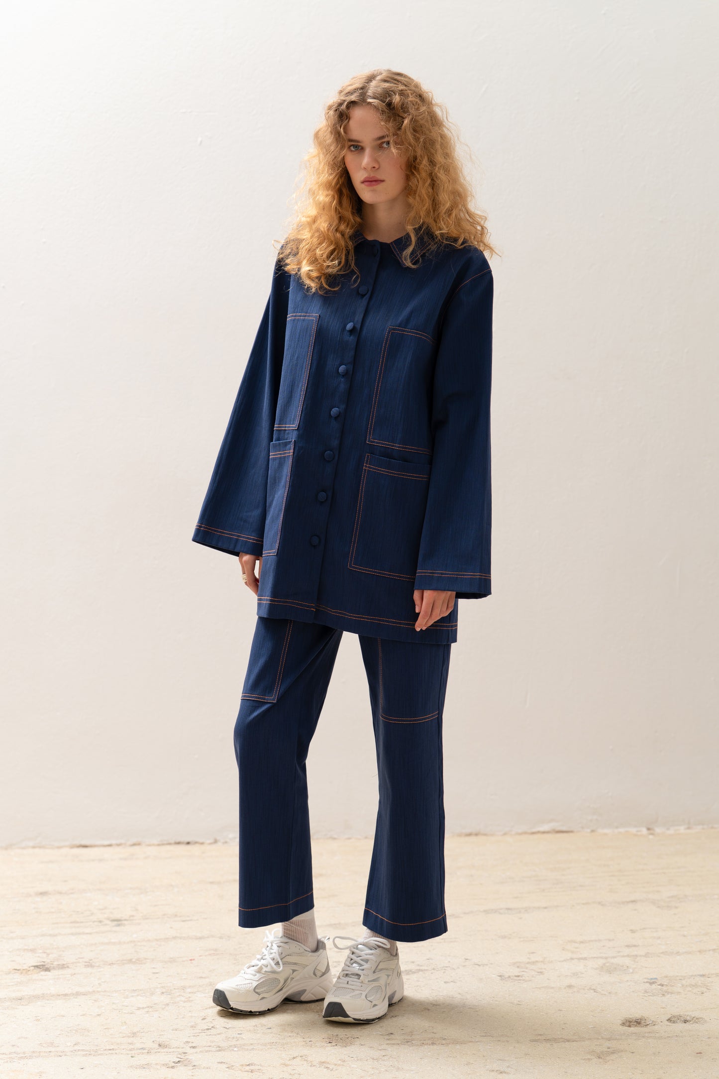 Osaka Workwear Overshirt Blue