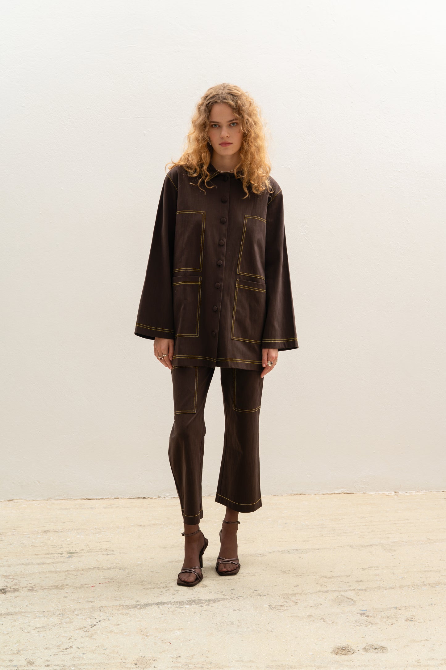 Osaka Workwear Overshirt Brown