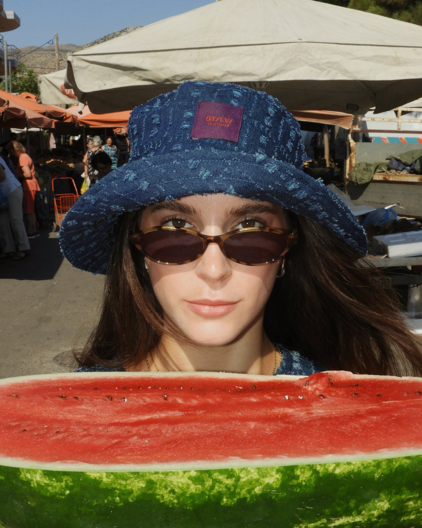 Ephemera Denim Bucket Hat