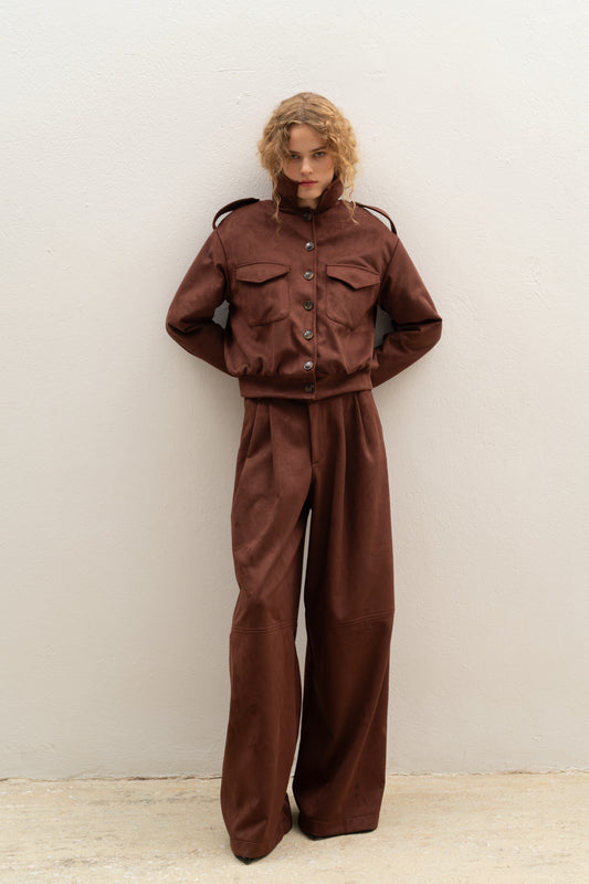 Kintsugi Seam Pants Brown