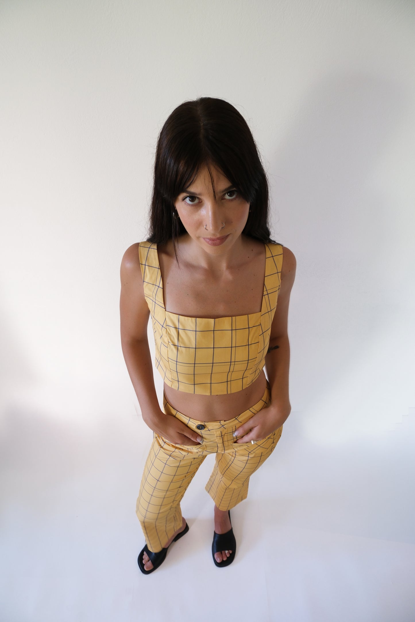 FERRARA PANTS (YELLOW PLAID)