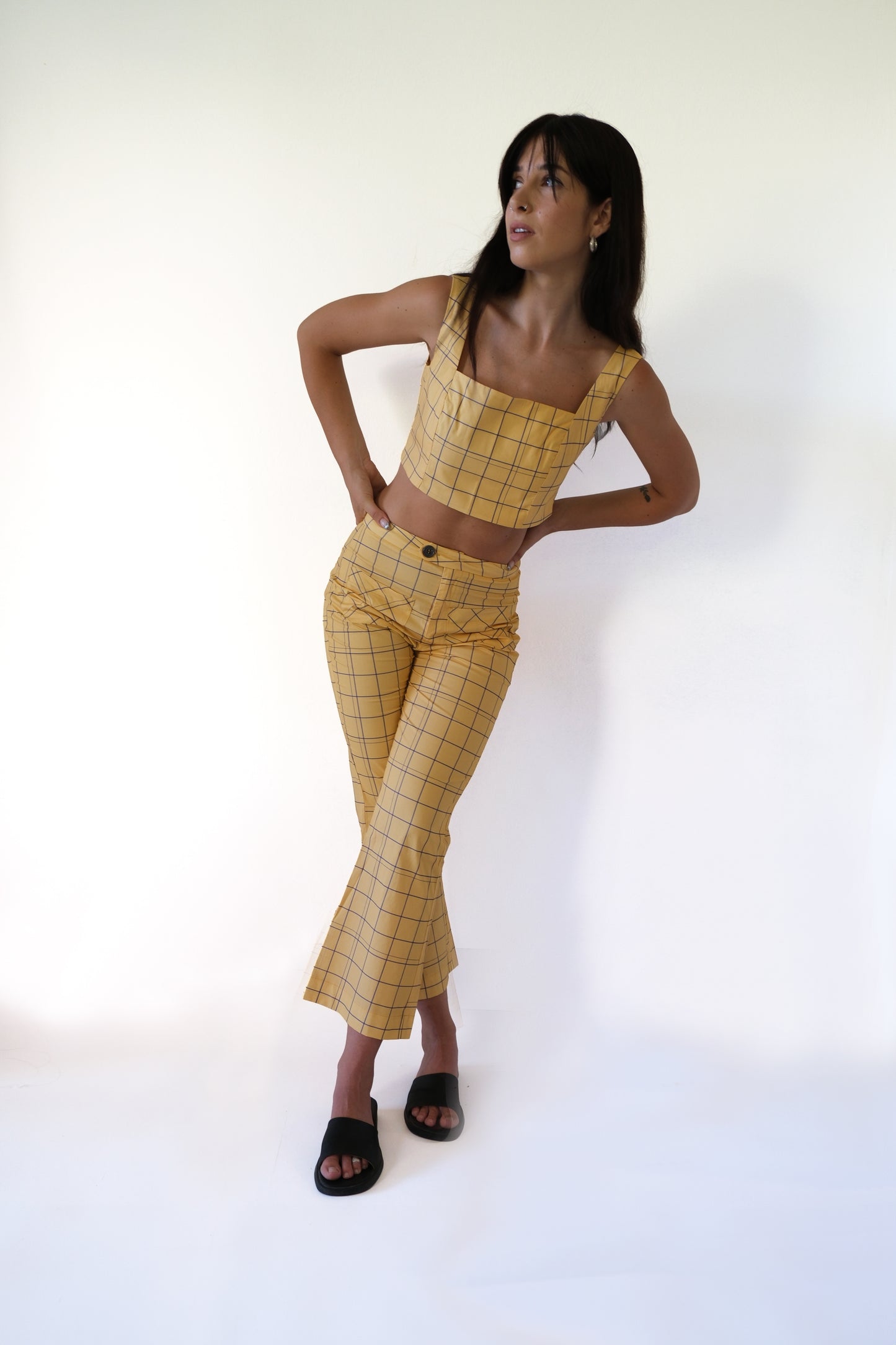 FERRARA PANTS (YELLOW PLAID)