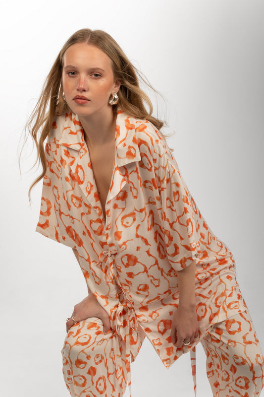 Rose Shirt - Peach
