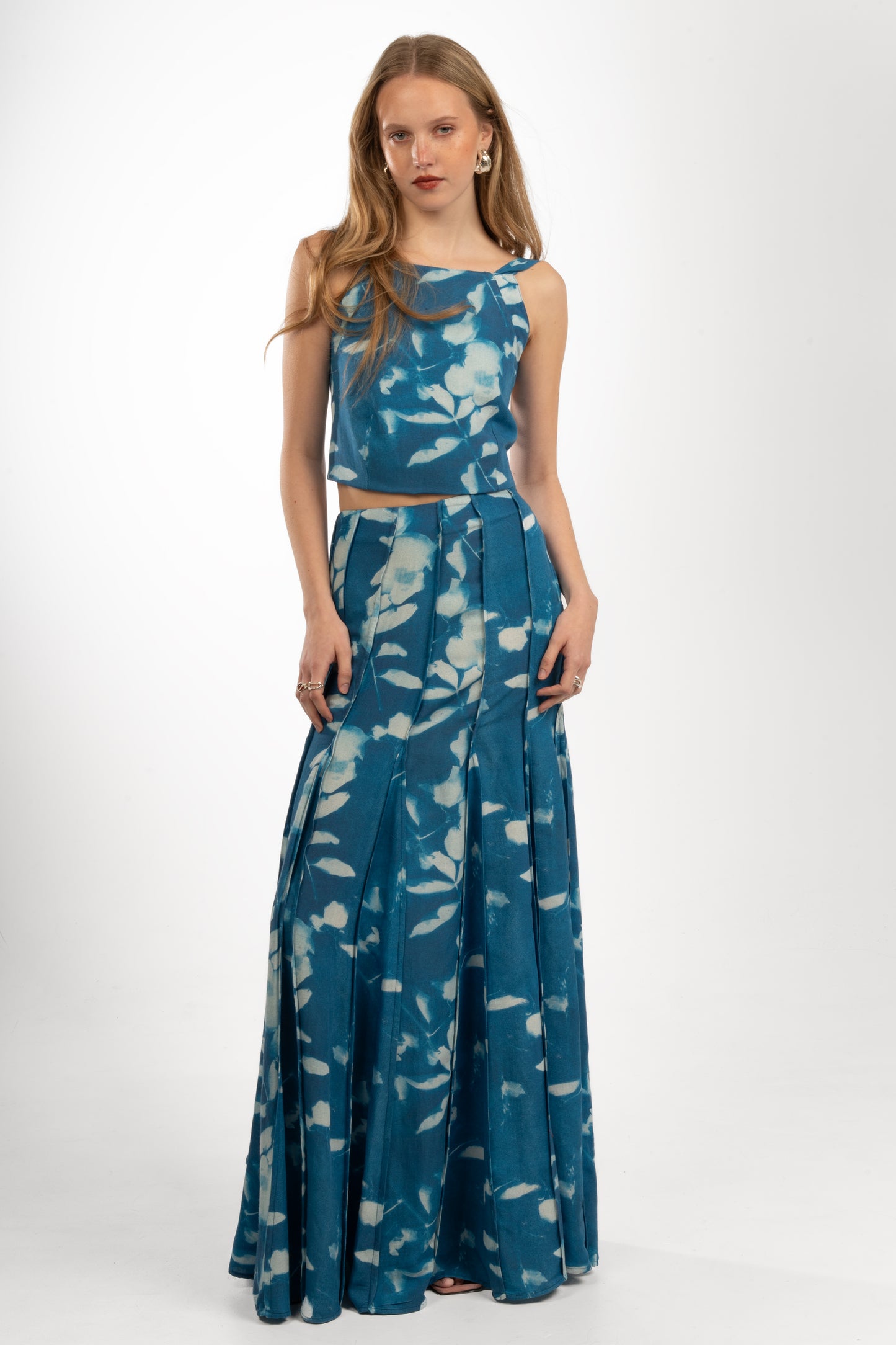 Anemone Skirt - Cyan