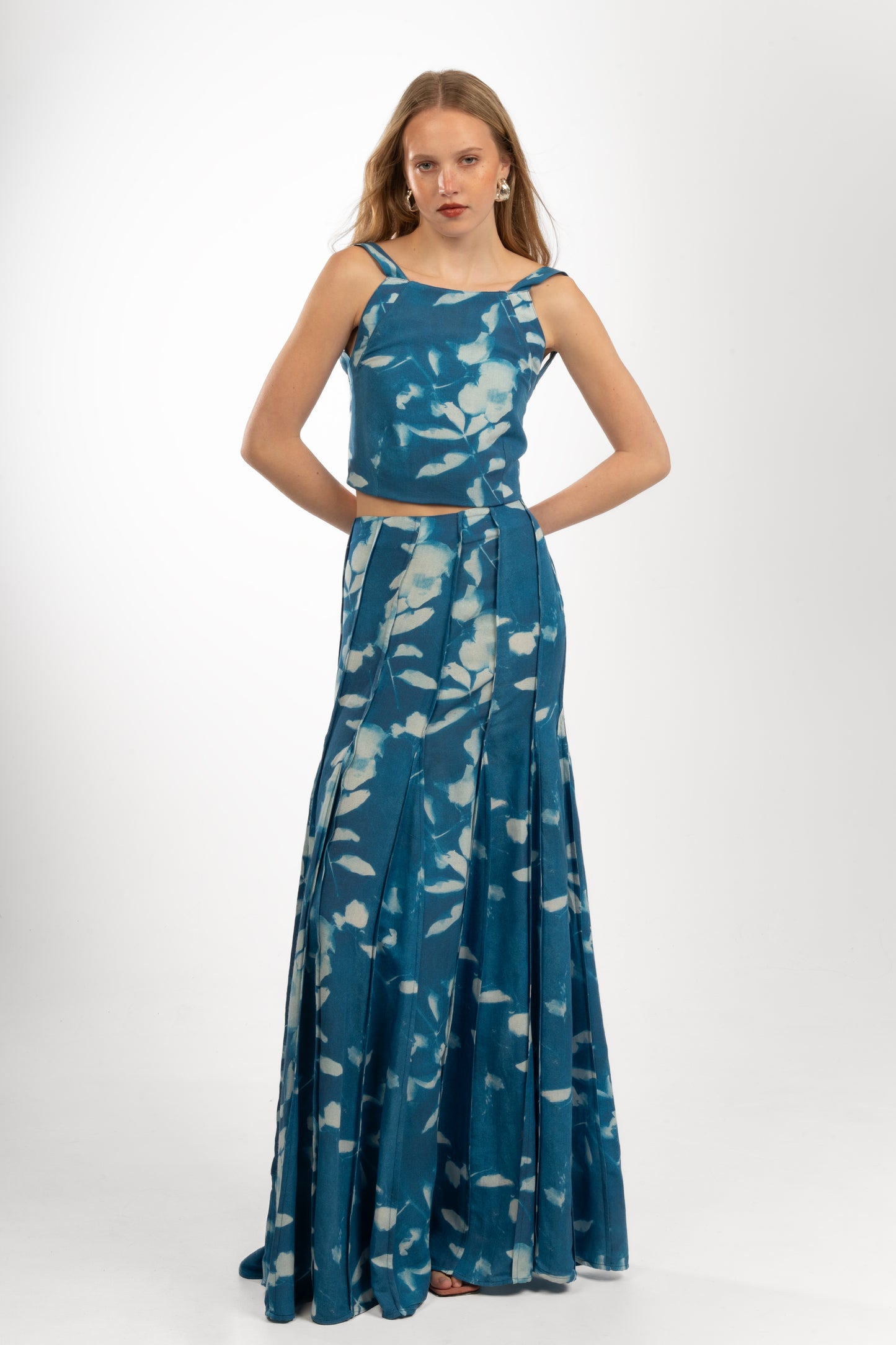 Anemone Skirt - Cyan