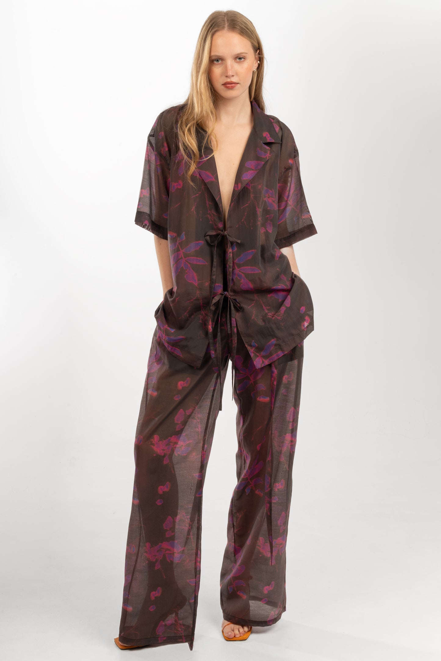 Poppy Pants - Cyan Purple