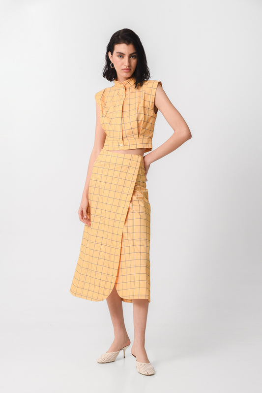 PALERMO SKIRT (YELLOW PLAID)