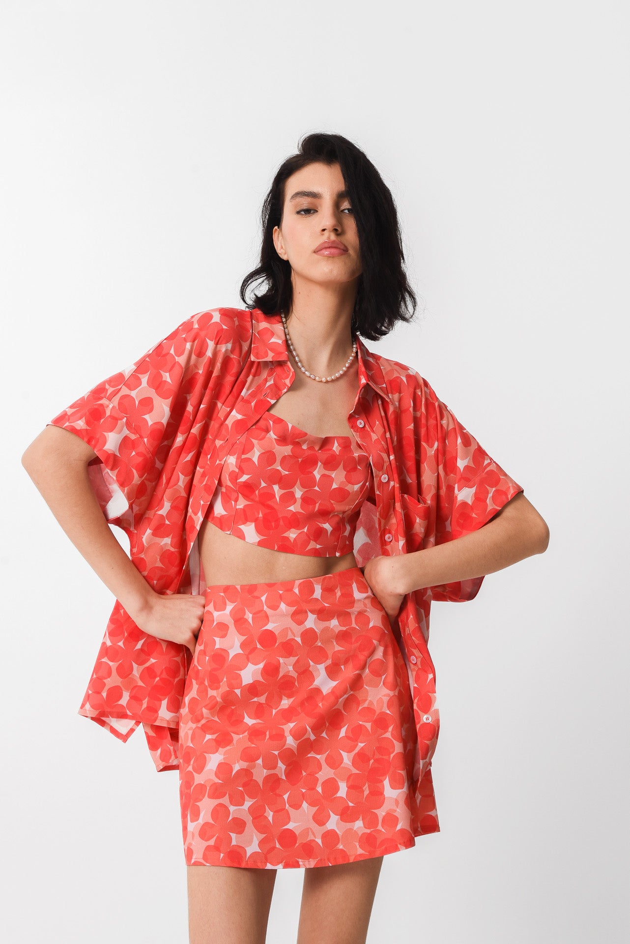 VITTORIA SKIRT (CORAL BLOOM)