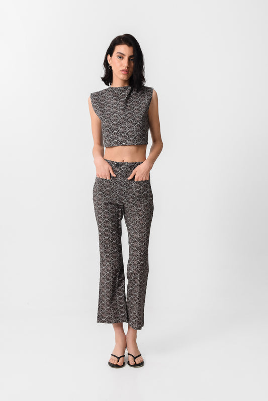 FERRARA PANTS (ORANGE POP BLACK)
