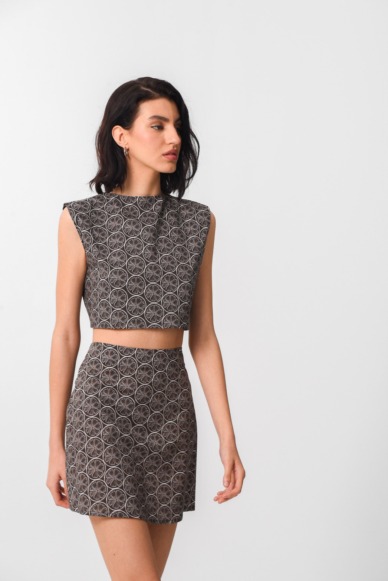 VITTORIA SKIRT (ORANGE POP BLACK)