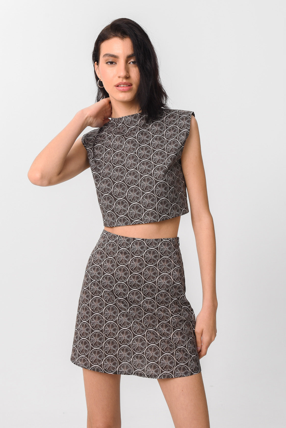 VITTORIA SKIRT (ORANGE POP BLACK)