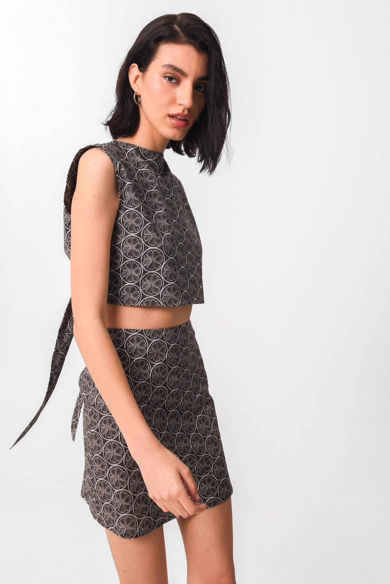 VITTORIA SKIRT (ORANGE POP BLACK)