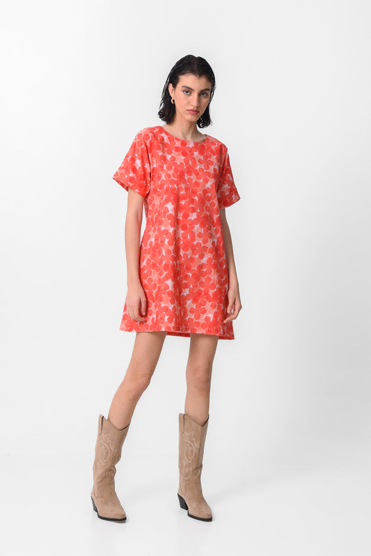PRINDISI DRESS (CORAL BLOOM)