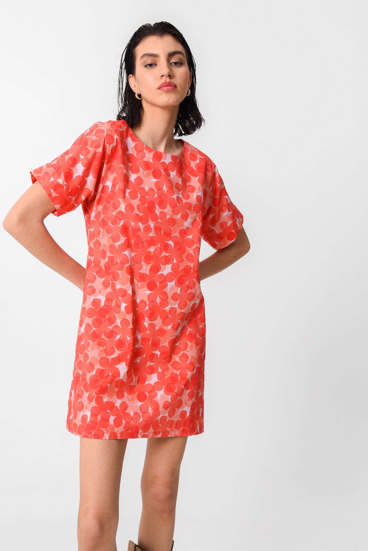 PRINDISI DRESS (CORAL BLOOM)