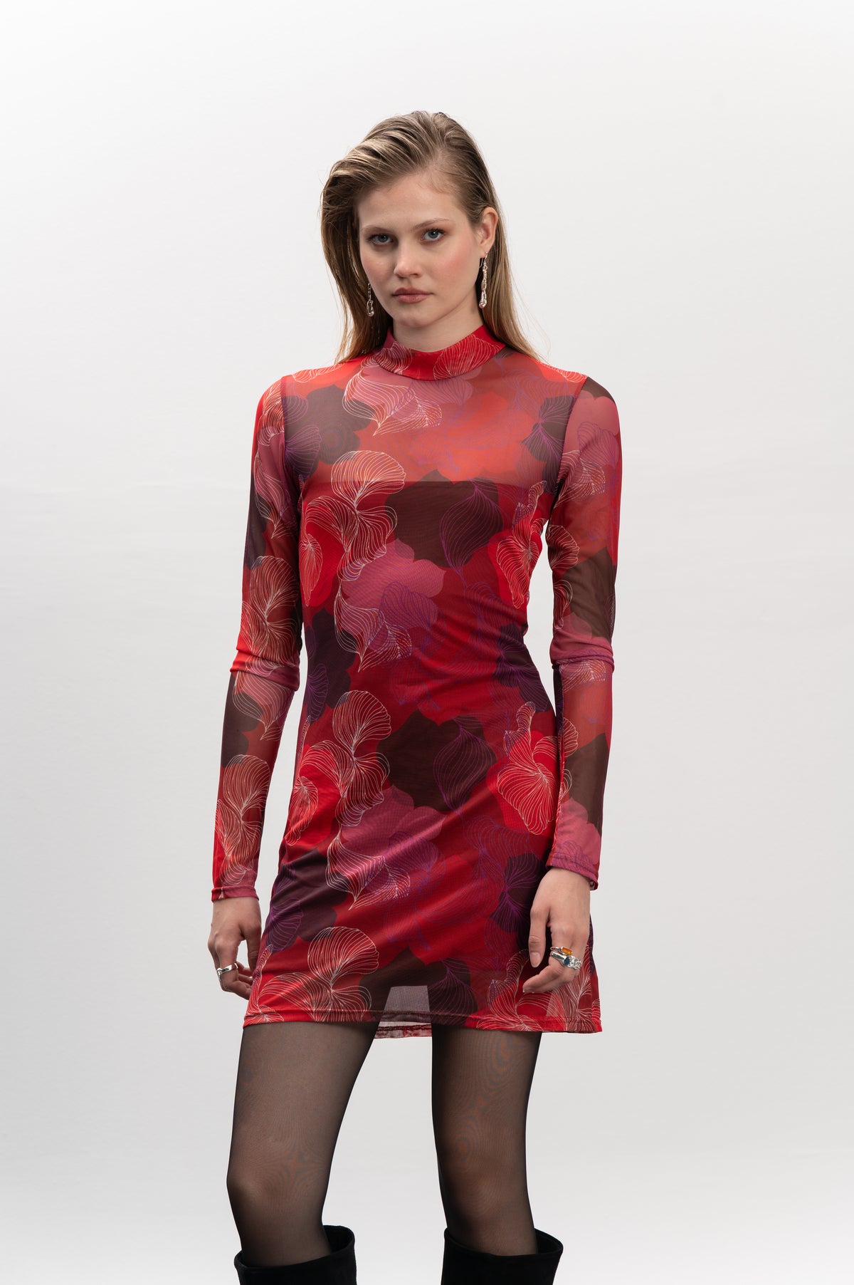 Hudson Dress - Red Haze