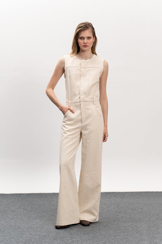 Nolita Jumpsuit - Εcru
