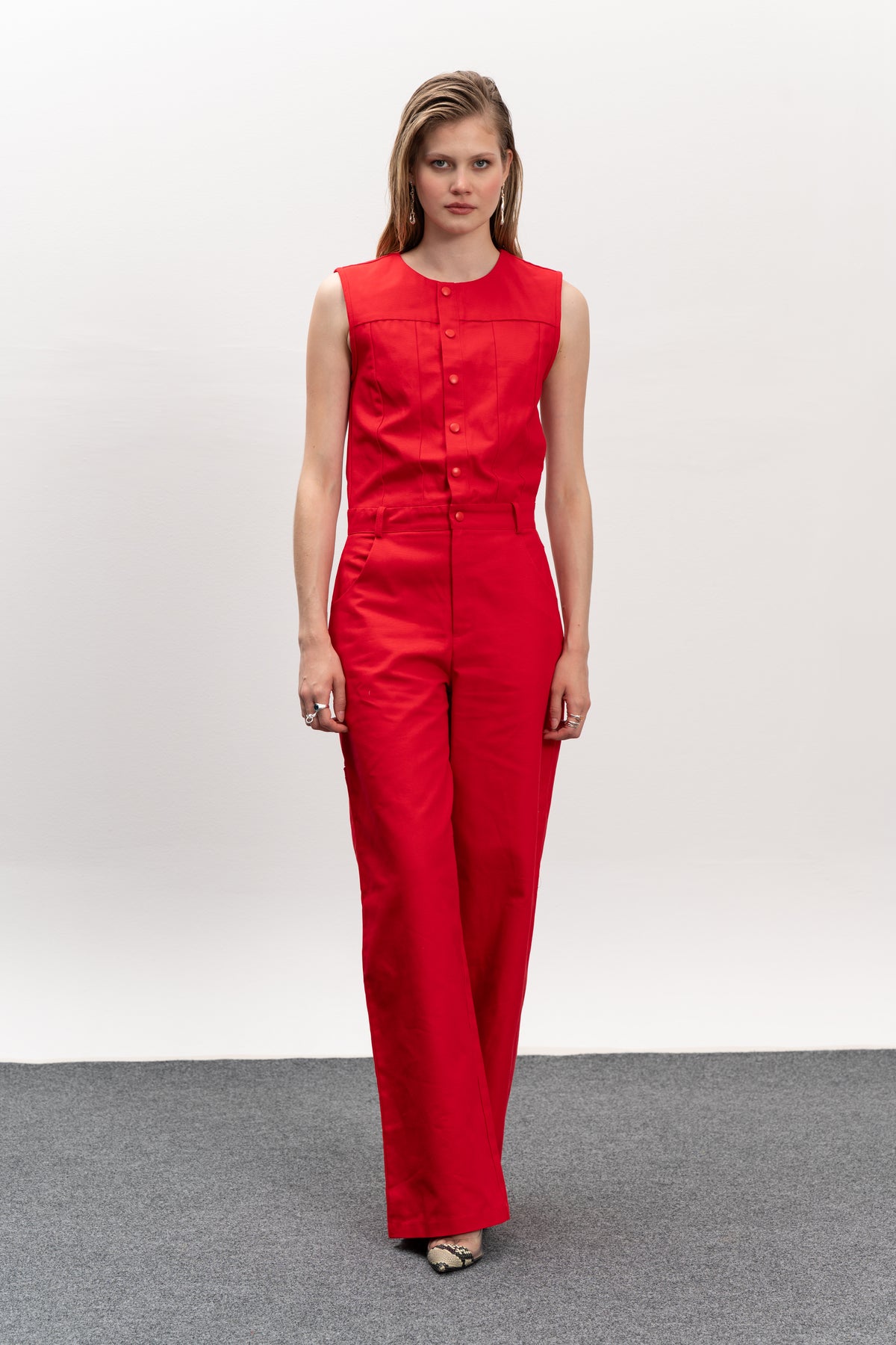Nolita Jumpsuit - Red