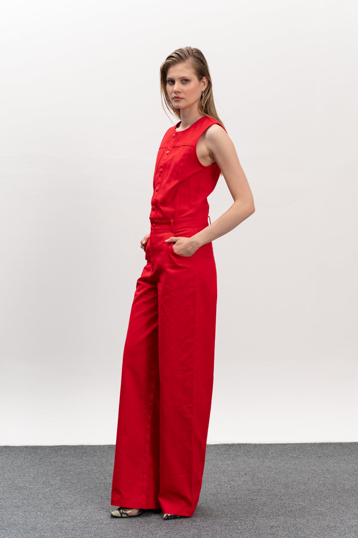Nolita Jumpsuit - Red