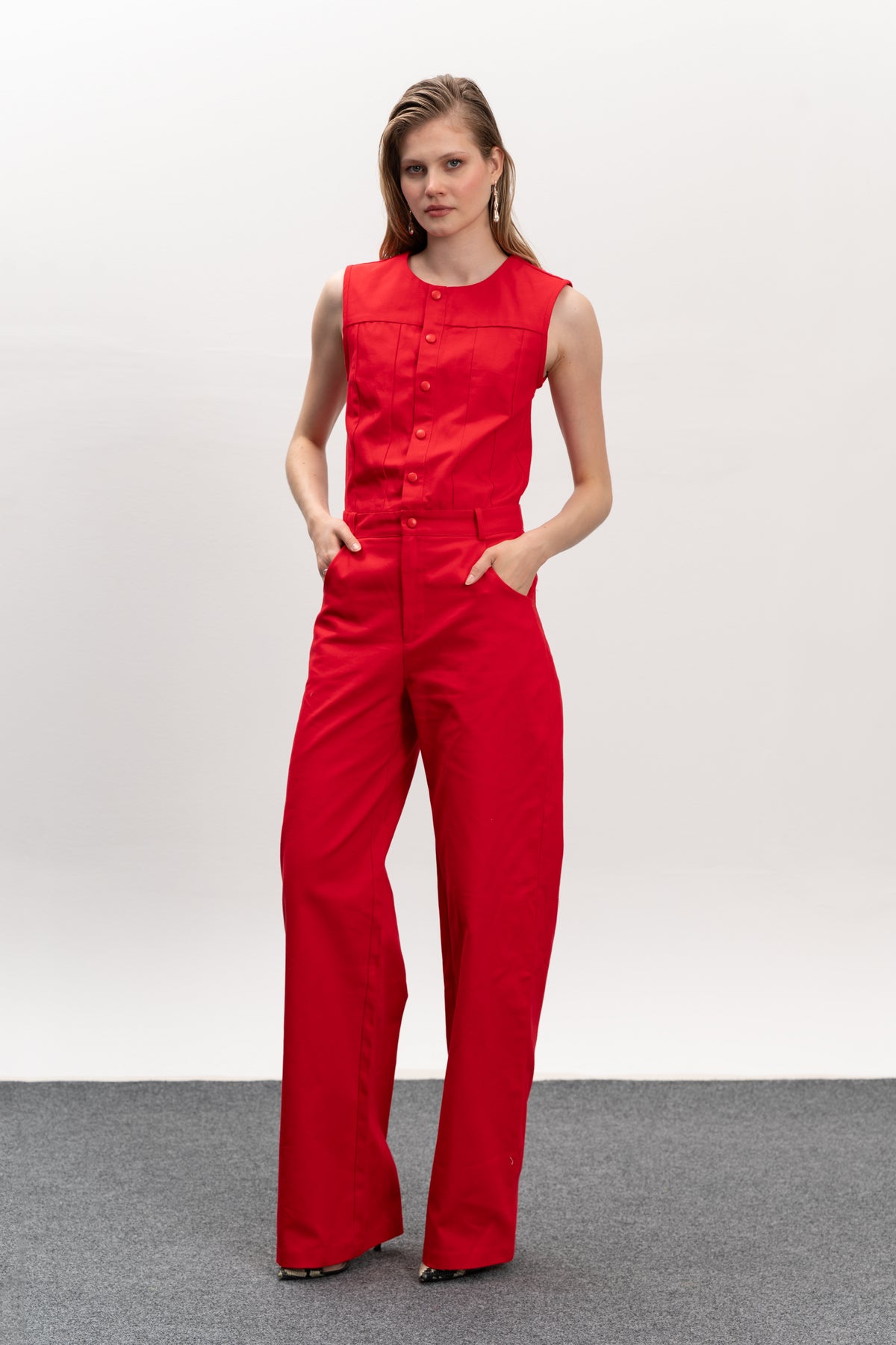 Nolita Jumpsuit - Red