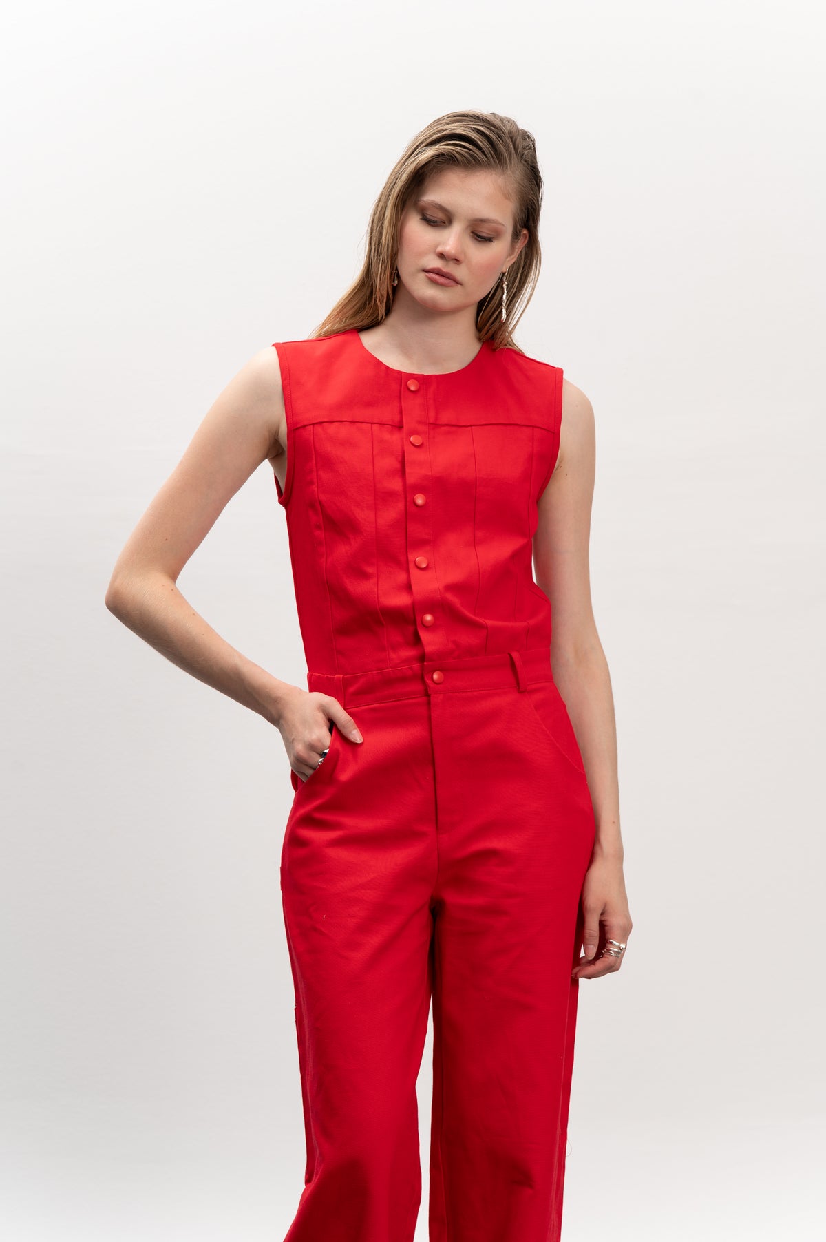 Nolita Jumpsuit - Red