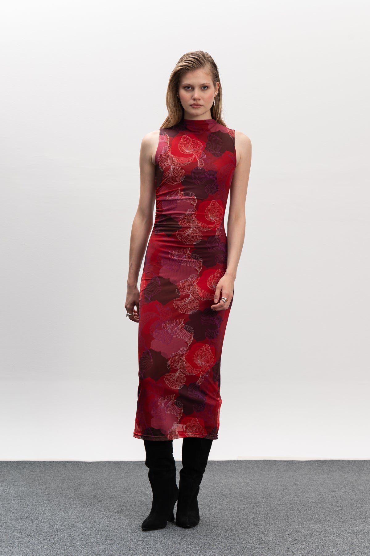 Spring Dress - Red Haze