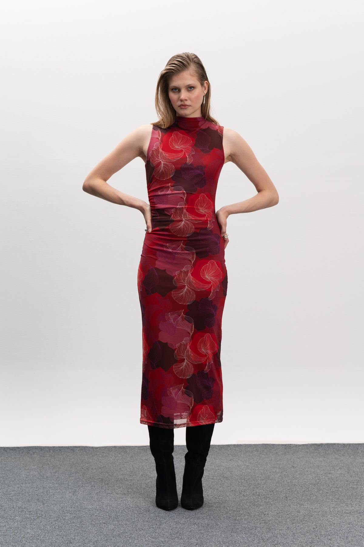 Spring Dress - Red Haze