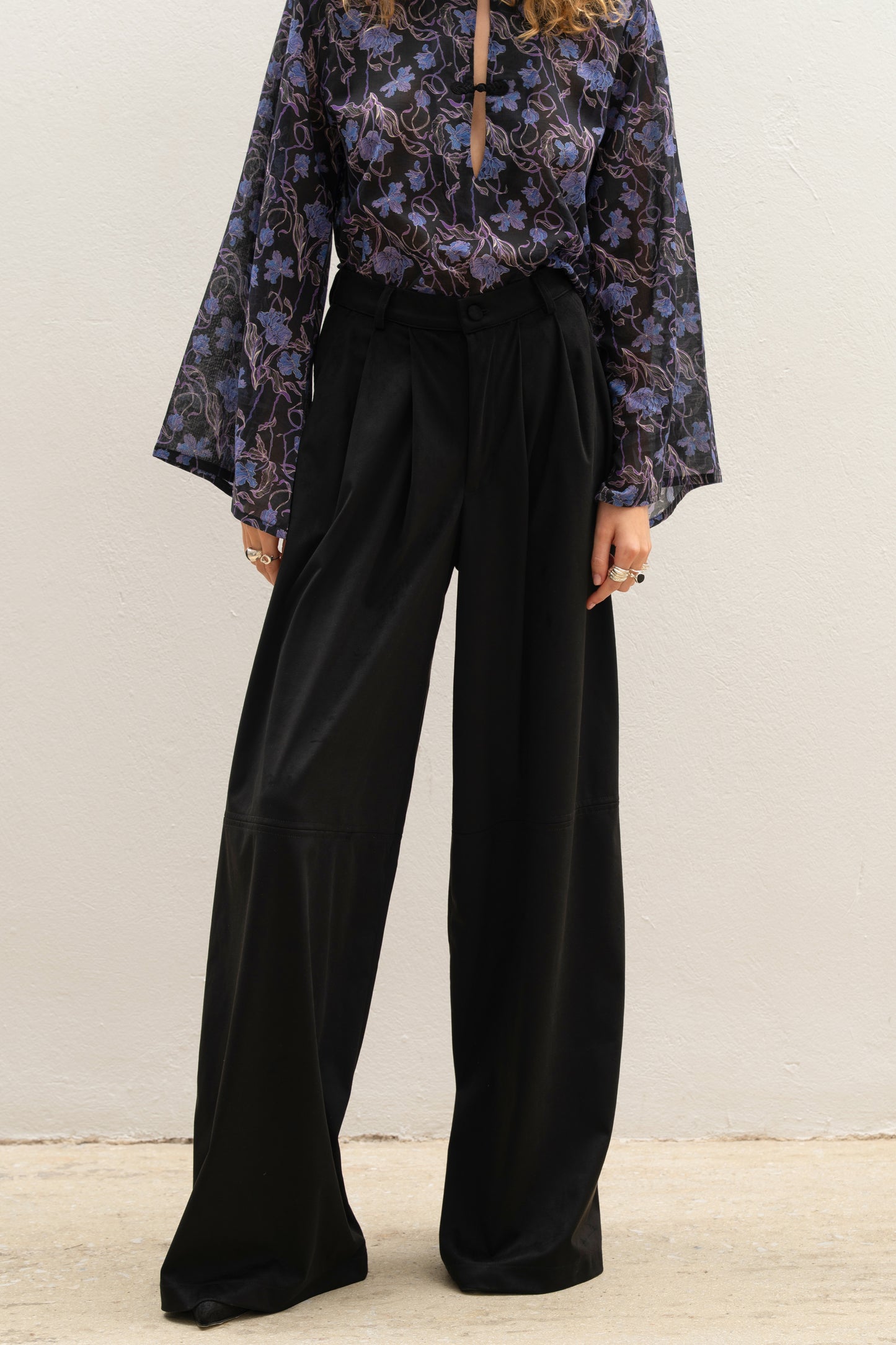 Kintsugi Seam Pants Black