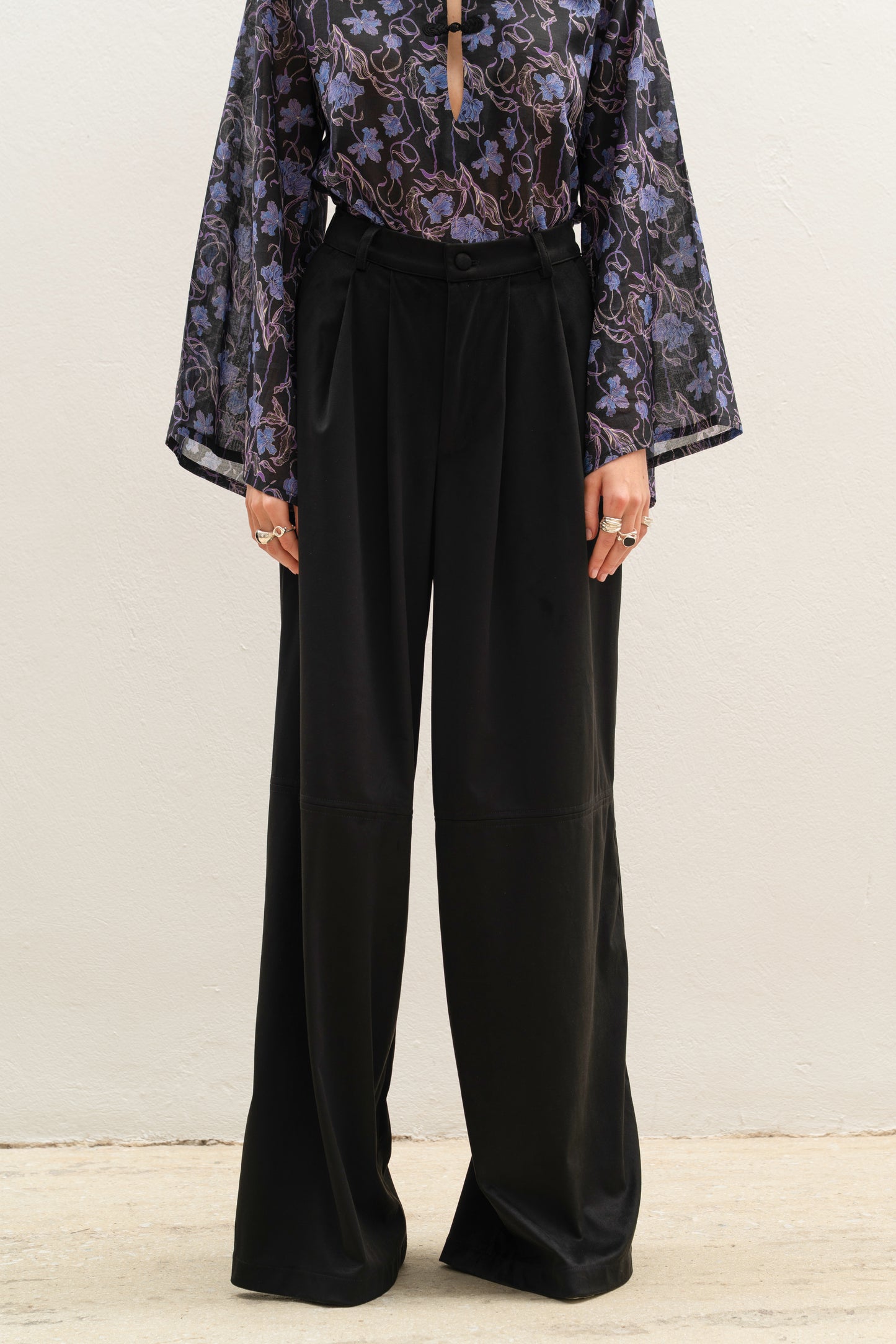 Kintsugi Seam Pants Black