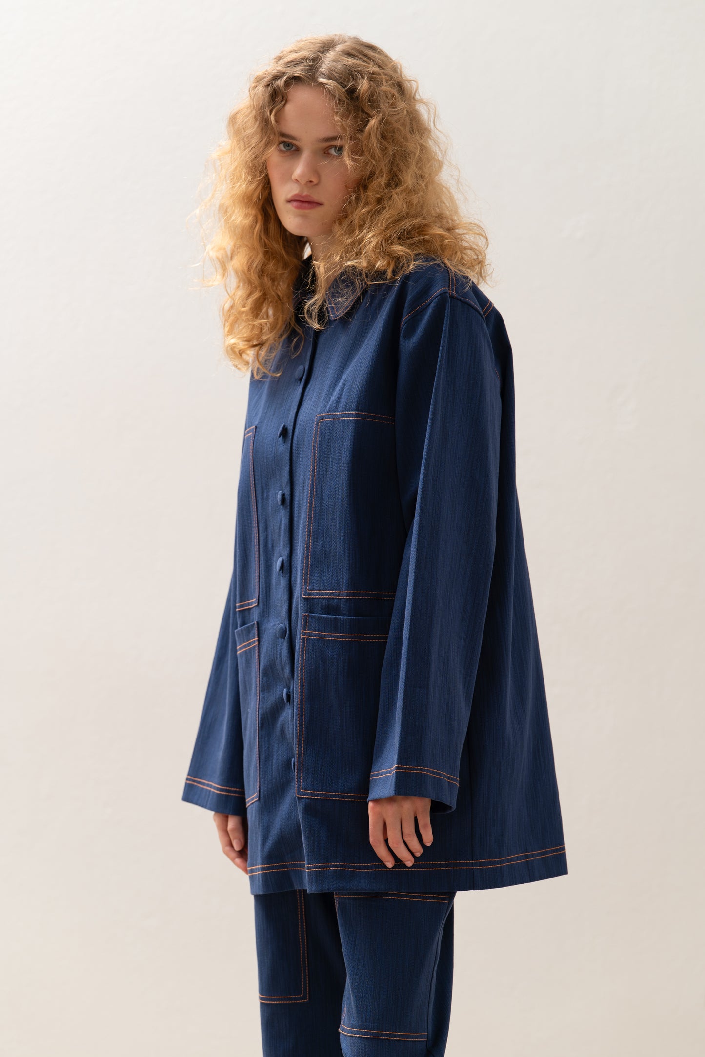 Osaka Workwear Overshirt Blue