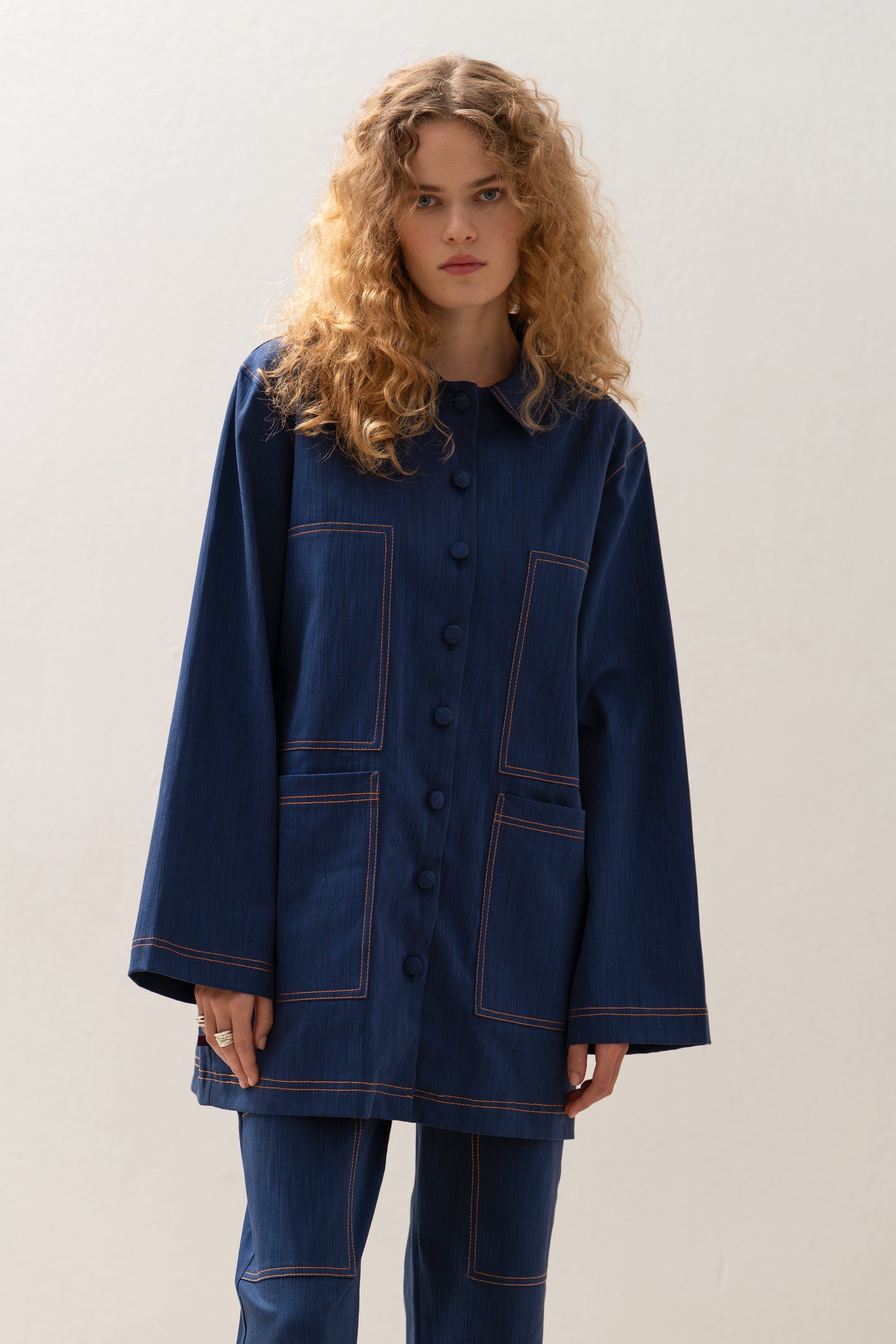 Osaka Workwear Overshirt Blue