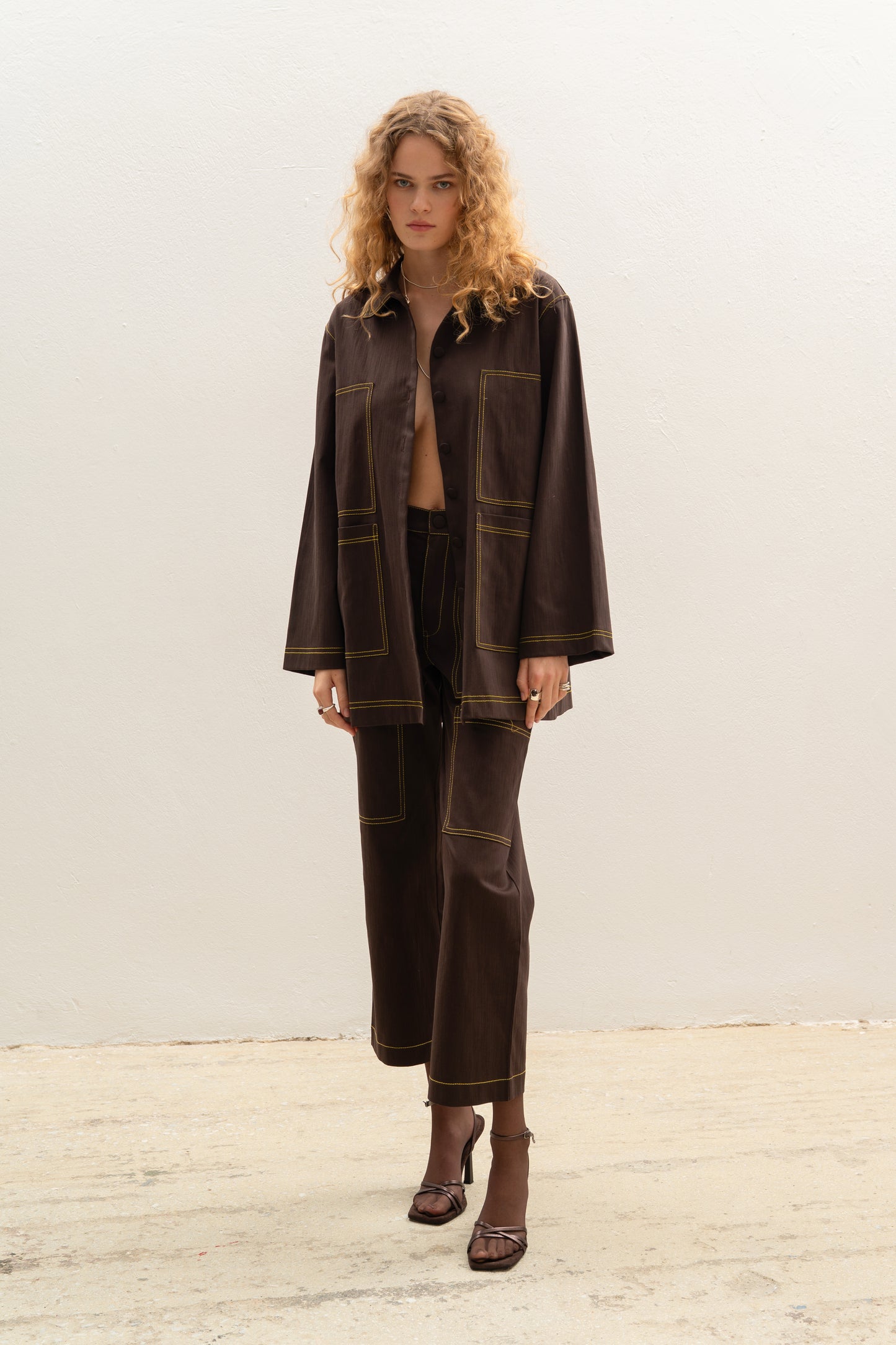 Osaka Workwear Overshirt Brown