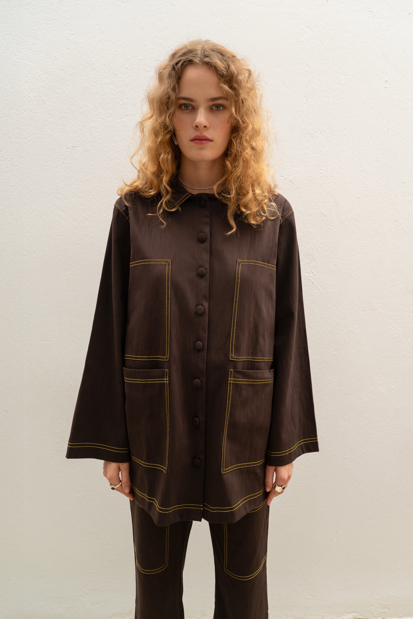 Osaka Workwear Overshirt Brown