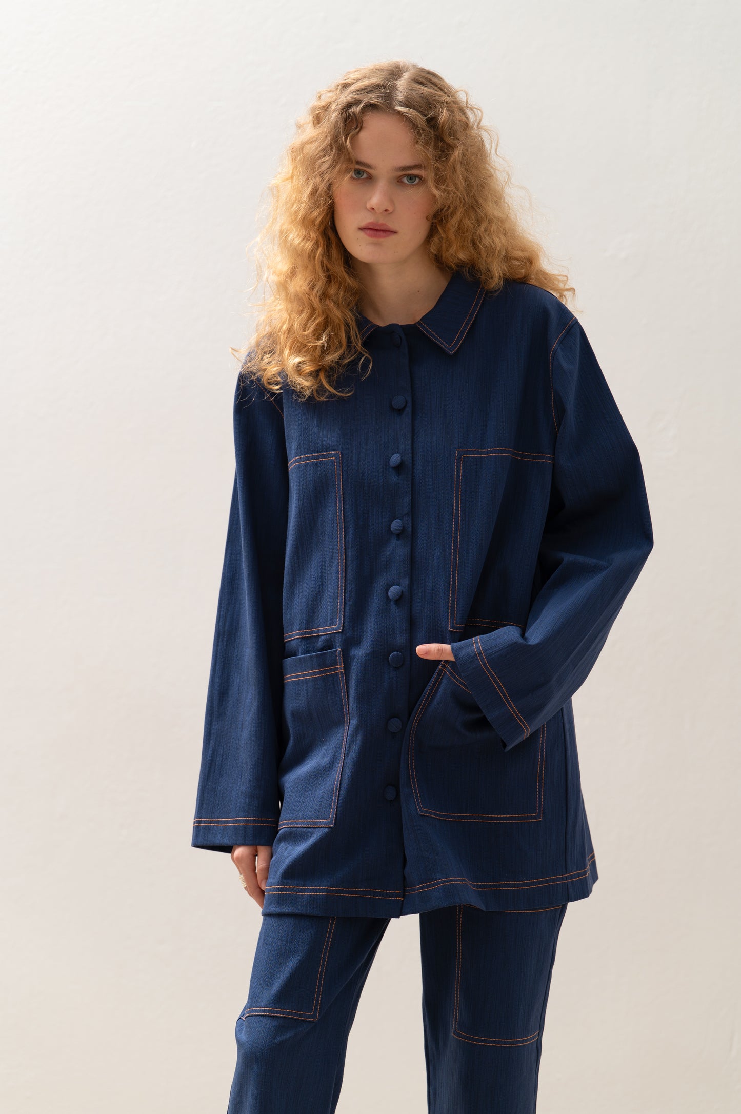 Osaka Workwear Overshirt Blue