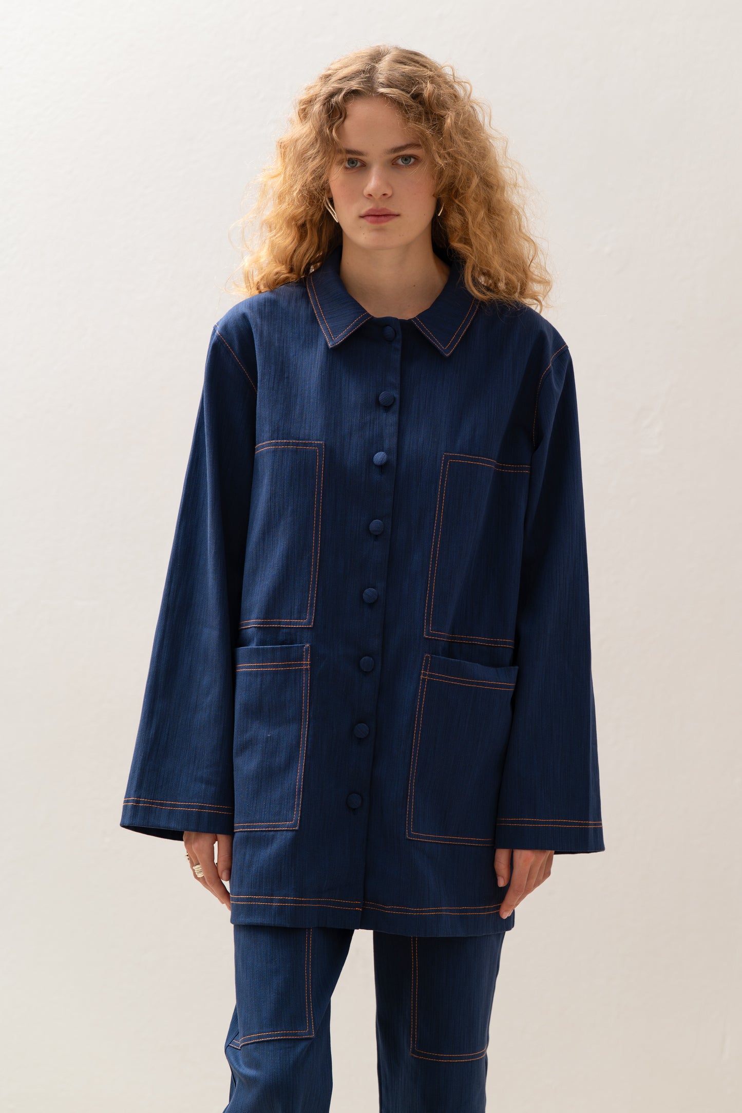 Osaka Workwear Overshirt Blue