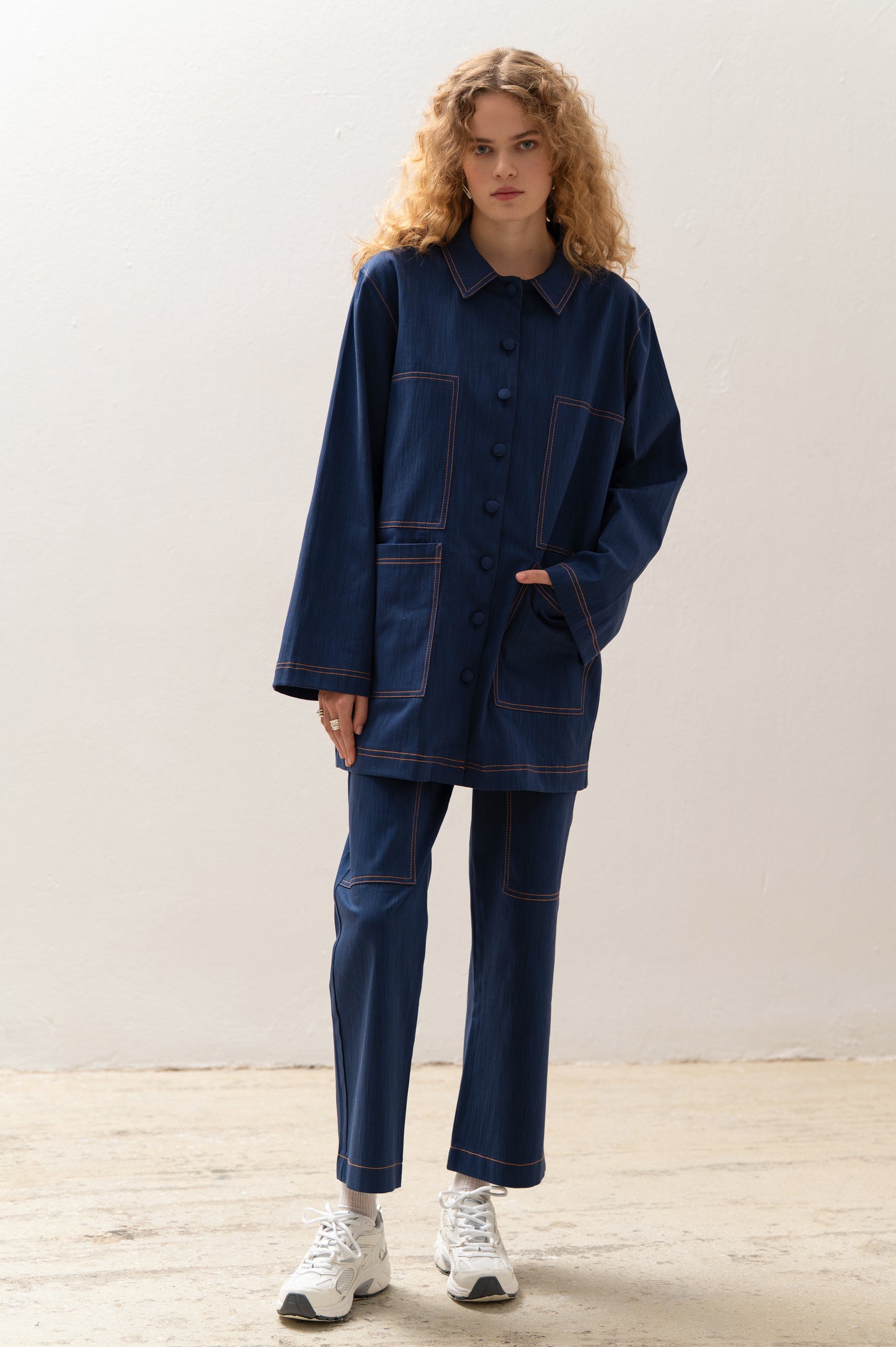 Osaka Workwear Overshirt Blue